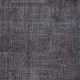 Distressed Handmade Area Rug in Gray & Faded Red, Ideal for Contemporary Interiors