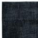 Handmade Turkish Wool Area Rug in Gray and Black 4 Modern Interiors