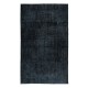 Handmade Turkish Wool Area Rug in Gray and Black 4 Modern Interiors