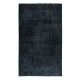 Handmade Turkish Wool Area Rug in Gray and Black 4 Modern Interiors