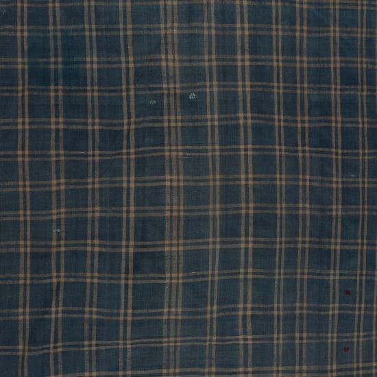 Vintage Checkered Kilim, Decorative Home Textile, Handmade Runner
