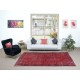 Contemporary Handmade Turkish Red Area Rug with Shabby Chic Style