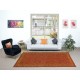 Vivid Orange Turkish Rug, Handmade Bohem Carpet, Vibrant Colored Floor Covering