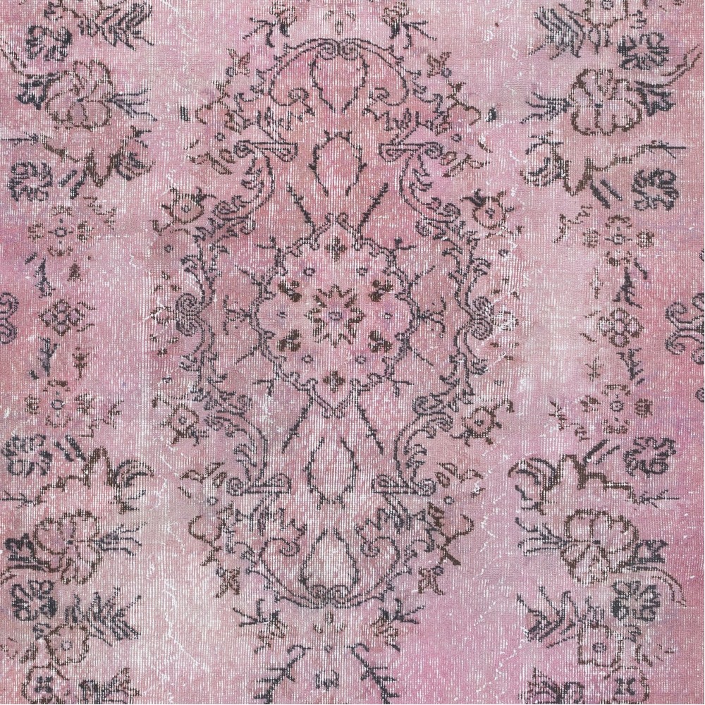 Handmade Turkish Area Rug in Light Pink, Living Room Carpet, Kitchen Rug, Bedroom Floor Covering