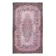 Handmade Turkish Area Rug in Light Pink, Living Room Carpet, Kitchen Rug, Bedroom Floor Covering