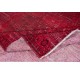 Dark Red Turkish Area Rug for Living Room, Modern Handmade Carpet for Dining Room, Kitchen Floor Covering