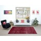 Modern & Contemporary Rug in Dark Red, Handmade Turkish Wool Carpet