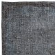 Contemporary Handmade Turkish Area Rug in Pure Gray, Brown & Bluish Gray