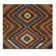 Vintage Handwoven Turkish Kilim, Multicolored Diamond Design Flatweave Rug, 100% Wool Vintage Handwoven Turkish Kilim, Multicolored Diamond Design Flatweave Rug, 100% Wool