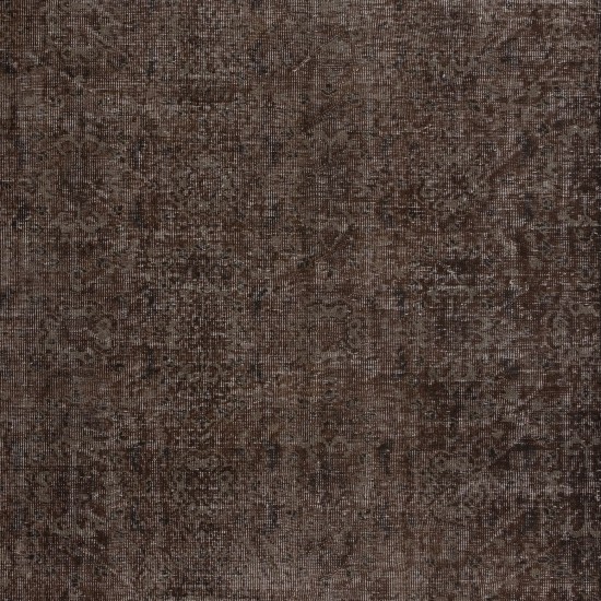 Brown Rug for Modern Interiors, Hand Knotted in Central Anatolia
