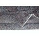 Modern Handmade Wool Area Rug in Gray & Soft Red, Turkish Low Pile Carpet for Home & Office