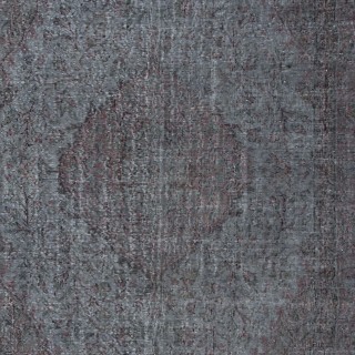 Modern Handmade Wool Area Rug in Gray & Soft Red, Turkish Low Pile Carpet for Home & Office