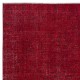 Decorative Red Area Rug, Room Size Handmade Turkish Carpet