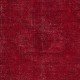 Decorative Red Area Rug, Room Size Handmade Turkish Carpet