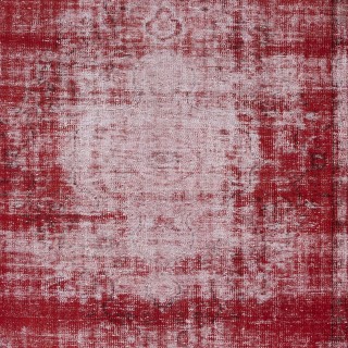 Shabby Chic Style Turkish Red Area Rug, Handmade Carpet, Woolen Floor Covering Shabby Chic Style Turkish Red Area Rug, Handmade Carpet, Woolen Floor Covering