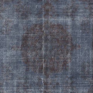 Handmade Blue Anatolian Area Rug with Medallion Design, Vintage Living Room Carpet Handmade Blue Anatolian Area Rug with Medallion Design, Vintage Living Room Carpet