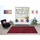 Handmade Turkish Dark Red Area Rug for Living Room, Modern Style Carpet for Dining Room