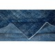 Blue Handmade Room Size Rug, Upcycled Turkish Carpet, Floor Covering