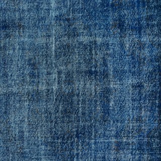 Blue Handmade Room Size Rug, Upcycled Turkish Carpet, Floor Covering