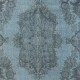 Contemporary Handmade Area Rug in Light Blue, Sky Blue Anatolian Low Pile Wool Carpet for Home & Office