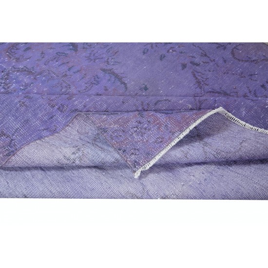 Orchid Purple Handmade Area Rug for Modern Offices, Living Room Carpet, Kitchen Floor Covering