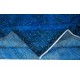 Egyptian Blue Modern area rug with Medallion Design, Handwoven and Handknotted in Turkey