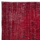 Authentic Turkish Handmade Area Rug in Dark Red, Great 4 Modern Interiors
