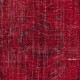 Authentic Turkish Handmade Area Rug in Dark Red, Great 4 Modern Interiors