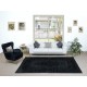 Black Handmade Turkish Rug for Living Room, Entrance, Bedroom, Dining Room & Kids Room