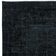 Black Handmade Turkish Rug for Living Room, Entrance, Bedroom, Dining Room & Kids Room