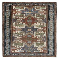 Vintage Caucasia Kazak Replika Star Kazak Rug. 100% Wool