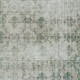 Faded Handmade Anatolian Oushak Area Rug in Beige & Green. Vintage Country Homes & Rustic Decor Carpet
