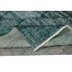 Distressed Dark Green Rug, Handmade Turkish Carpet, Floor Covering