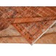 Modern Handmade Turkish Area Rug in Orange Colors