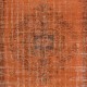 Modern Handmade Turkish Area Rug in Orange Colors