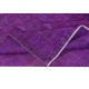 Contemporary Wool Area Rug in Purple, Hand-Knotted in Turkey