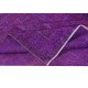 Contemporary Wool Area Rug in Purple, Hand-Knotted in Turkey