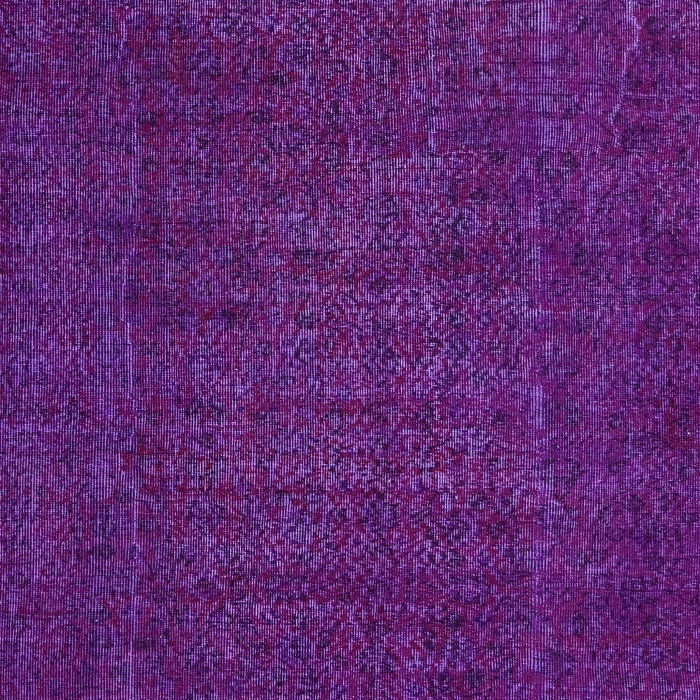Contemporary Wool Area Rug in Purple, Hand-Knotted in Turkey
