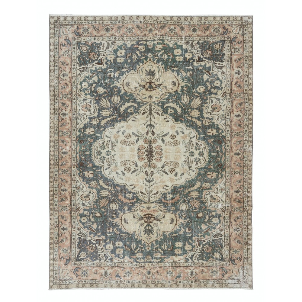 One of a Kind Handmade Vintage Area Rug, Traditional Turkish Carpet for Living Room