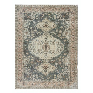 One of a Kind Handmade Vintage Area Rug, Traditional Turkish Carpet for Living Room