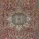 Exceptional Vintage Oriental Rug, All Wool, Handmade Turkish Carpet with Medallion Design