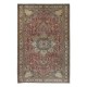 Exceptional Vintage Oriental Rug, All Wool, Handmade Turkish Carpet with Medallion Design