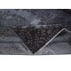 Handmade Gray Area Rug with Medallion Design. Turkish Carpet for Dining Room & Entryway