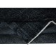 Plain Black Area Rug, Handknotted and Handwoven in Turkey