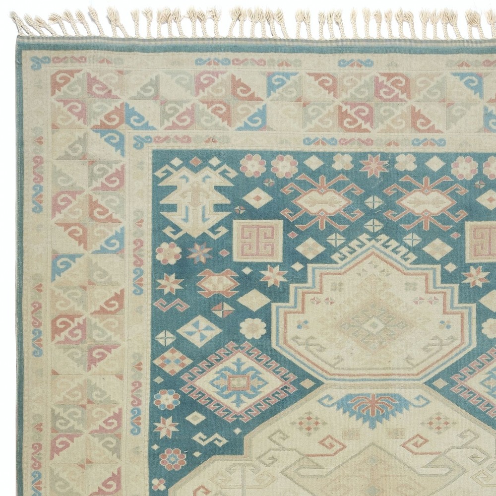 One of a Kind Vintage Handmade Turkish Rug with Soft Colors