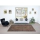 Contemporary Living Room Carpet in Brown, Hand Knotted Turkish Area Rug with Medallion Design