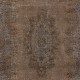 Contemporary Living Room Carpet in Brown, Hand Knotted Turkish Area Rug with Medallion Design