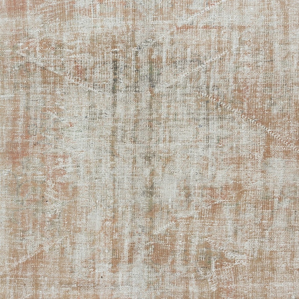 Vintage Sun Faded Anatolian Area Rug, Handmade Wool Carpet