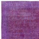 Modern Handmade Turkish Sparta Wool Area Rug in Purple