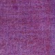 Modern Handmade Turkish Wool Area Rug in Purple